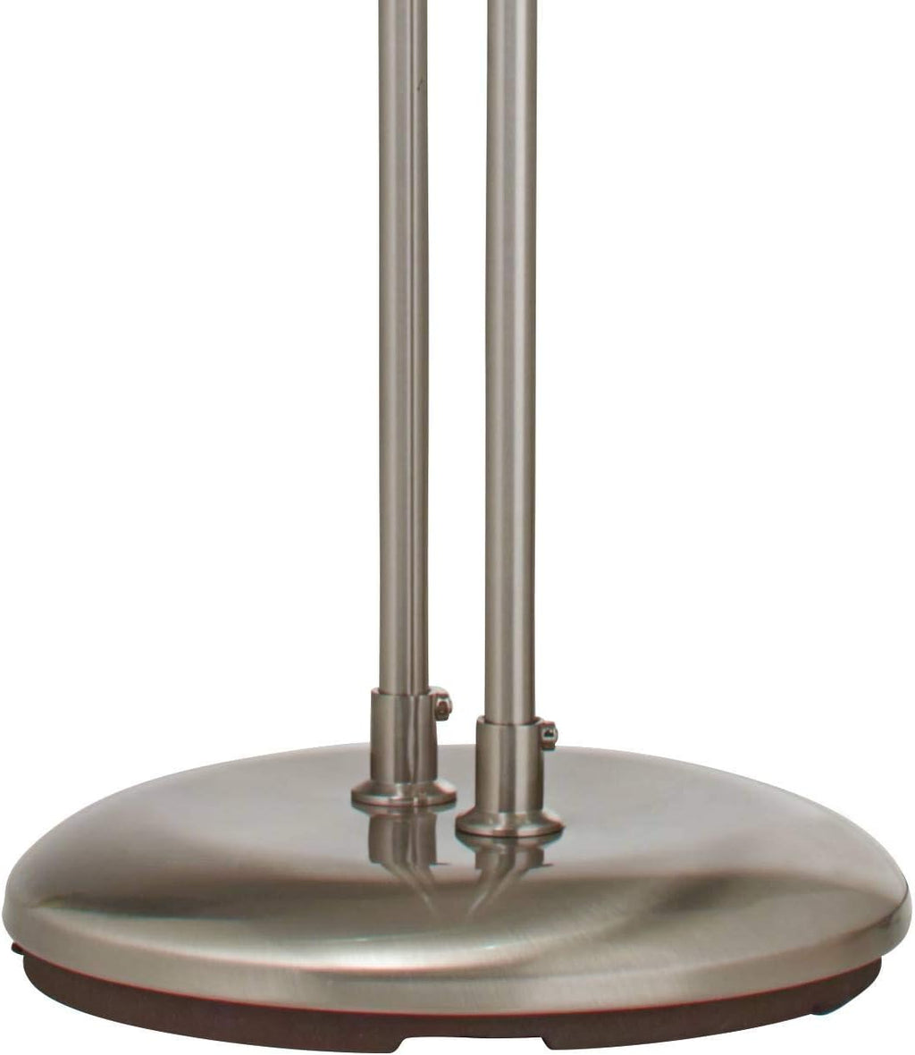 Brushed Nickel Silver 2-Light LED Pharmacy Lamp G461