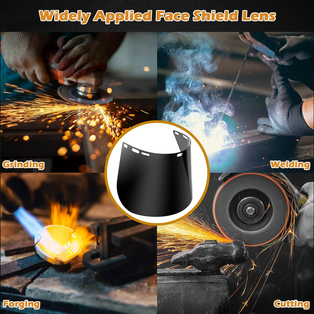 15.5'' x 8'' Tinted Full Face Shield Replacement Lens W9201