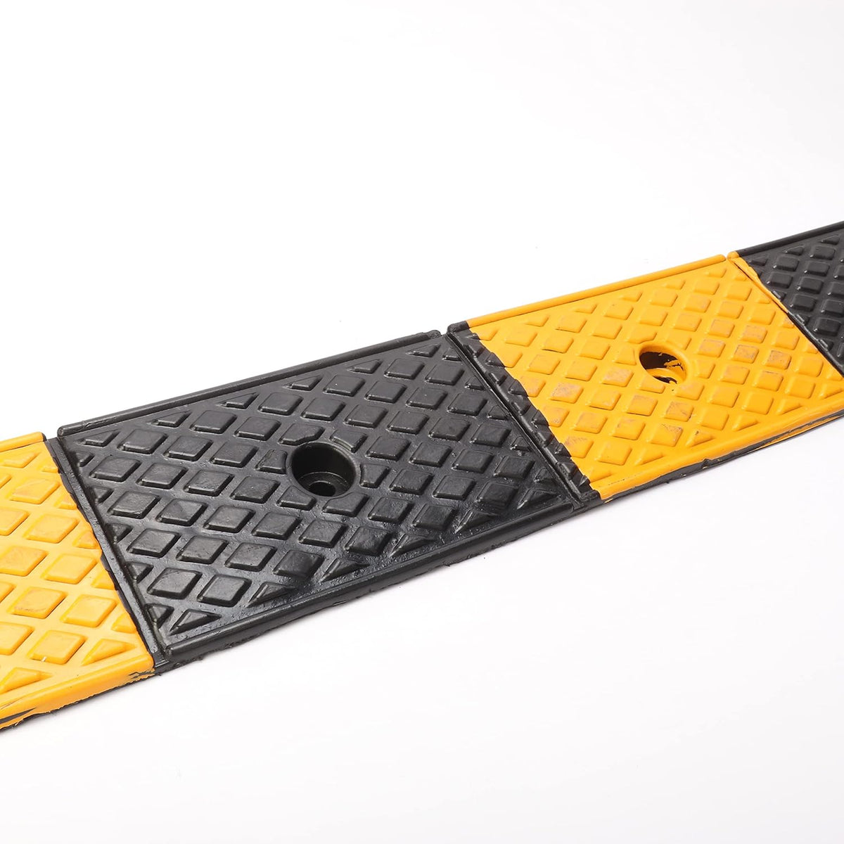 2" Rubber Curb Ramps Heavy Duty Loading Threshold Ramp 39.3x5.9x2 Inch S6768