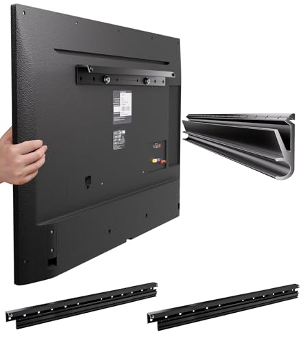 Universal Studless TV Wall Mount for 32-75Inch TVs, Low Profile, 100lbs, Vesa 200x100 to 600x400mm R7798