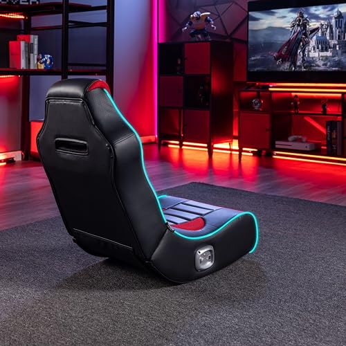 Foldable Bluetooth Audio Floor Chair with Headrest Mounted Speakers Z404546