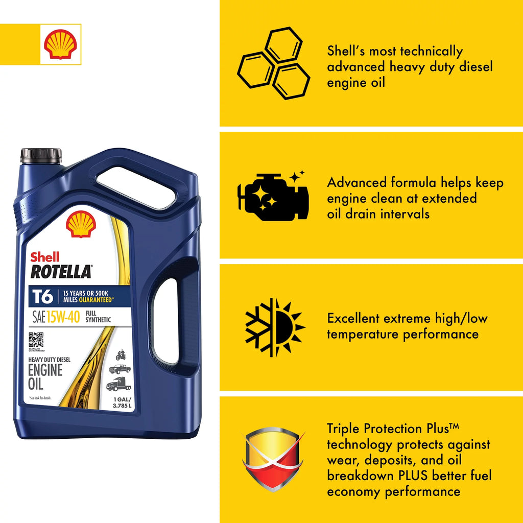Full Synthetic 15W-40 Diesel Engine Oil, 1 Gallon K90009