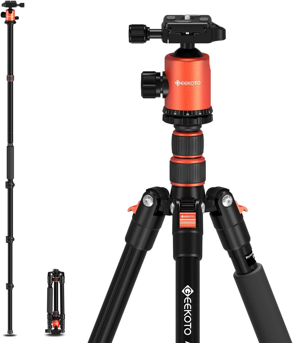 77’’ Aluminum Camera Tripod with 360 Degree Ball Head T4812