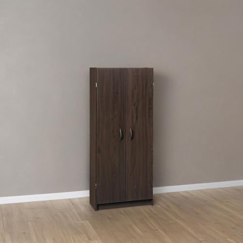 White 2 Door Pantry Cabinet with Adjustable Shelves A37865