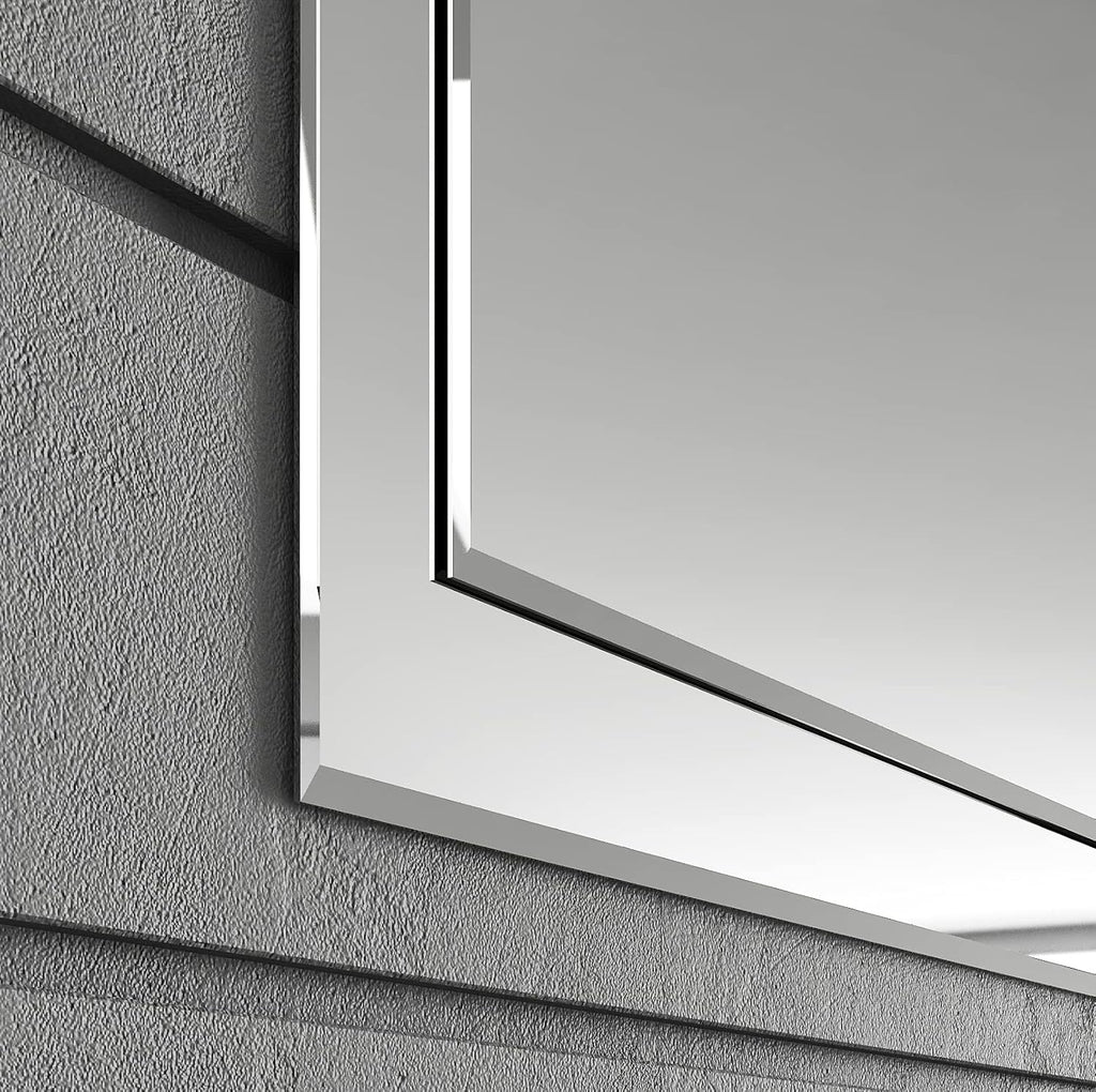 Frameless Rectangular Wall Mounted Double-Layer Mirror N162245