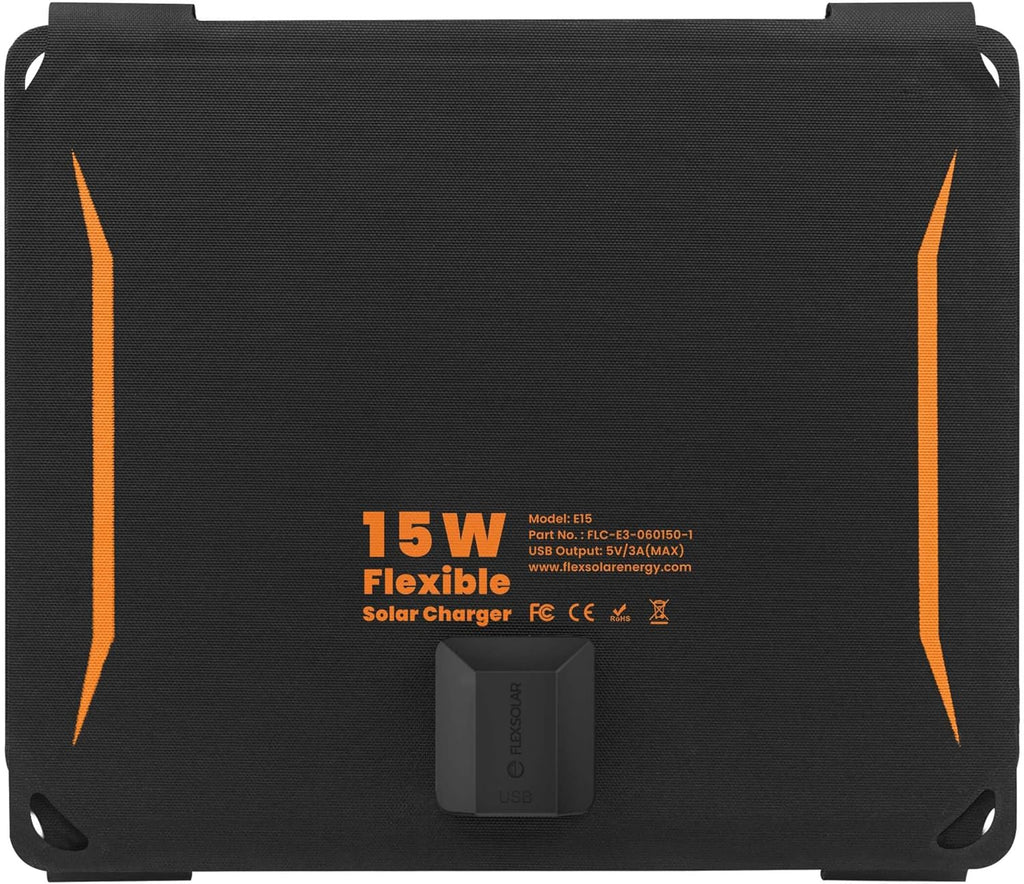 15W Foldable Monocrystalline Solar Panel Charger C87999