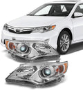 Toyota Camry Chrome Clear Projector Headlights Pair Q766398