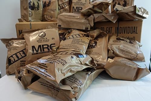 4 Pack US MRE Meals Ready to Eat with Heater Packs B89804