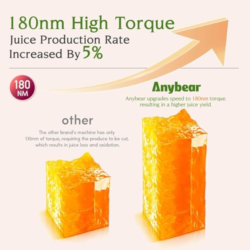 Cold Press Juicer, 200W Masticating Juicer with 2 Auger, Tritan Materials P6405
