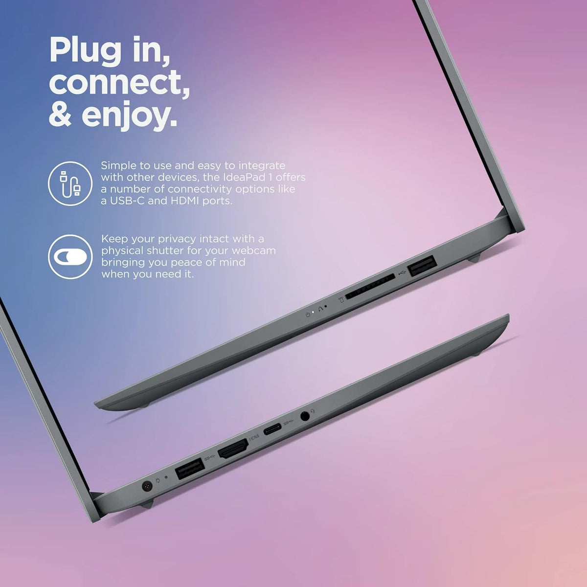 14" HD Ultra-Light Laptop, Intel Pentium N5030 4-Core, 4GB RAM, 256GB Storage, Win11 S D21572