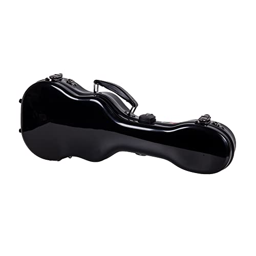 White Fiberglass Baritone Ukulele Case with Removable Shoulder Straps and TSA Lock K75738