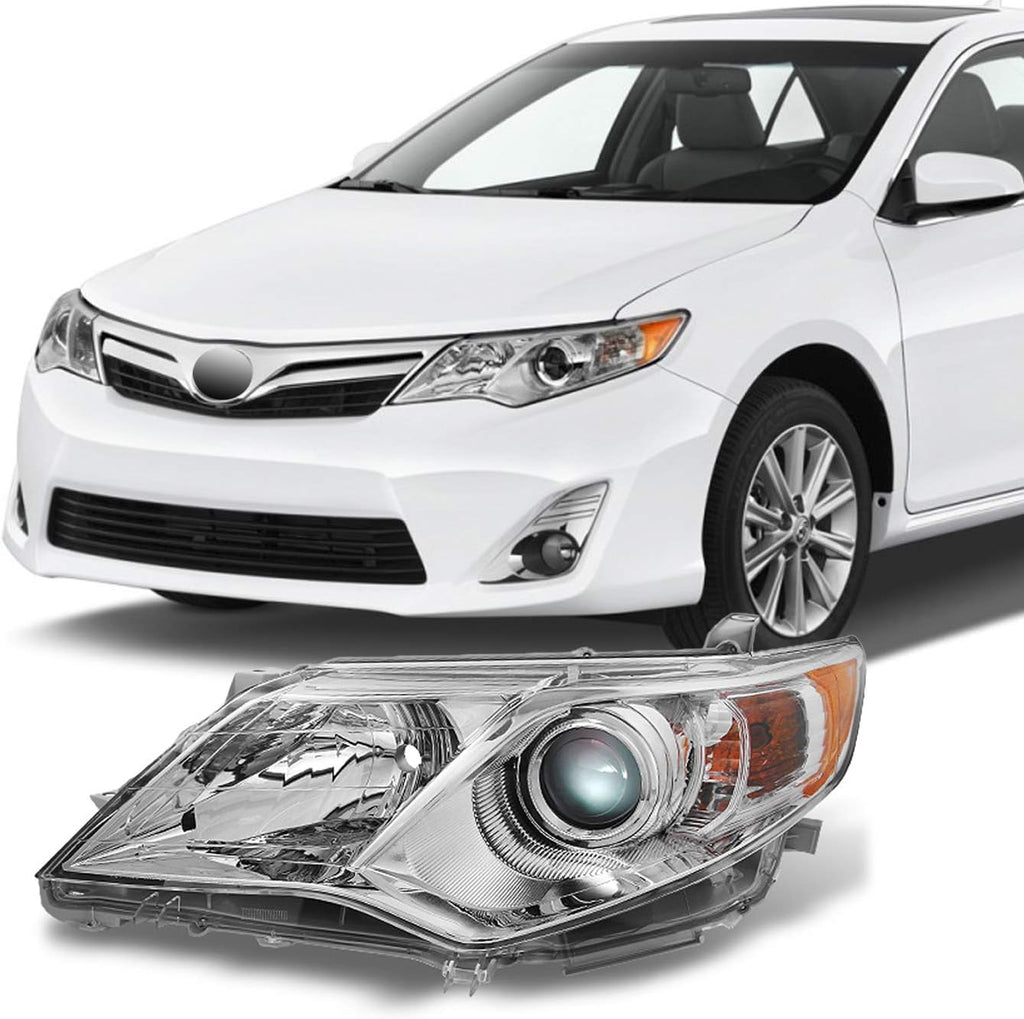 Toyota Camry Chrome Clear Projector Headlights Pair Q766398