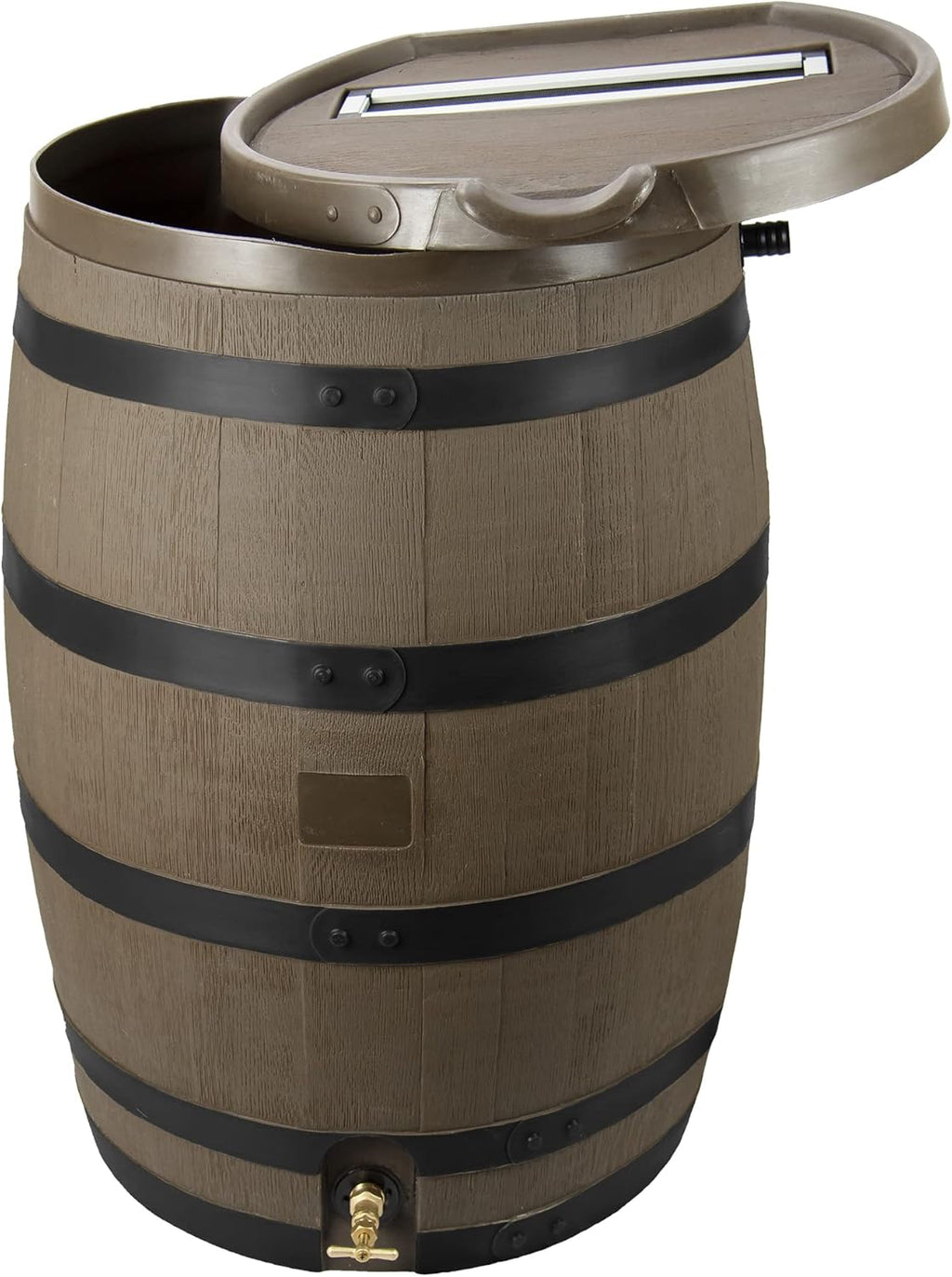 55 Gallon Polyethylene Rain Barrel with Removable Lid A452