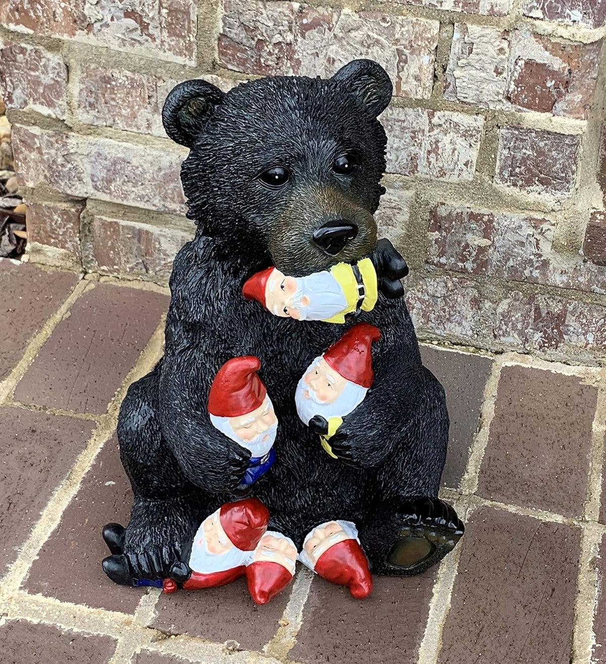Black Bear Garden Gnome Statue D7625