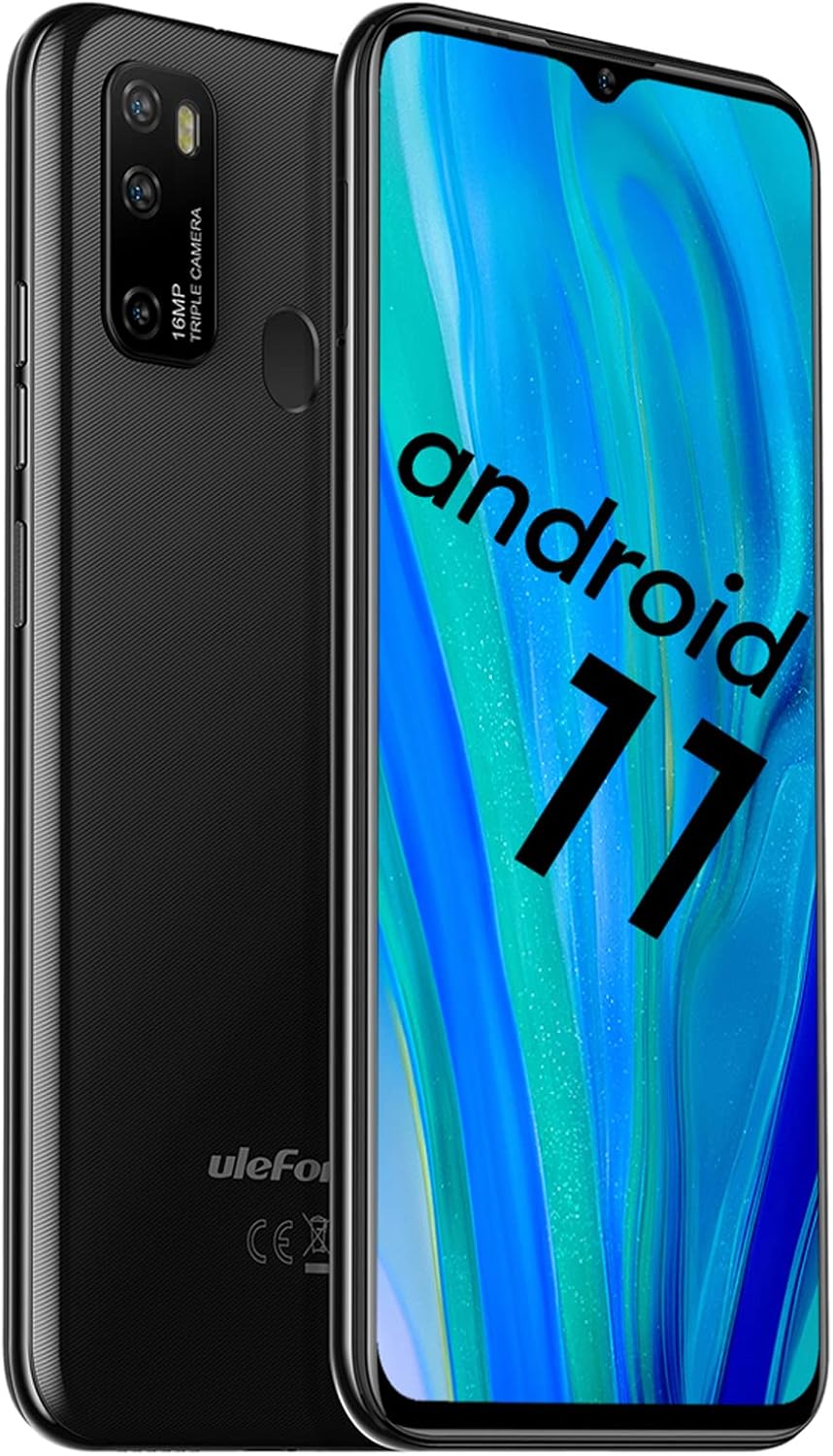 Unlocked Android Smartphone 6.52" Triple Camera Dual SIM 4500mAh Green A62317