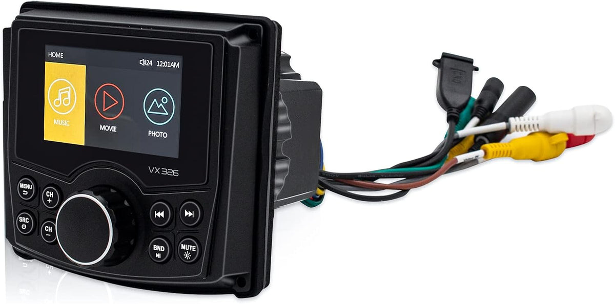 Marine Stereo Bluetooth Waterproof Digital Display Radio Media Receiver with AM/FM USB MP3 P2532