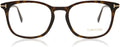 Dark Havana Plastic Square Eyeglasses 52mm L6819