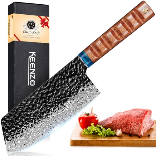 Damascus Nakiri knife 7 inch F27104