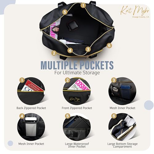 Womens Travel Weekender Bag with shoe compartment U411691