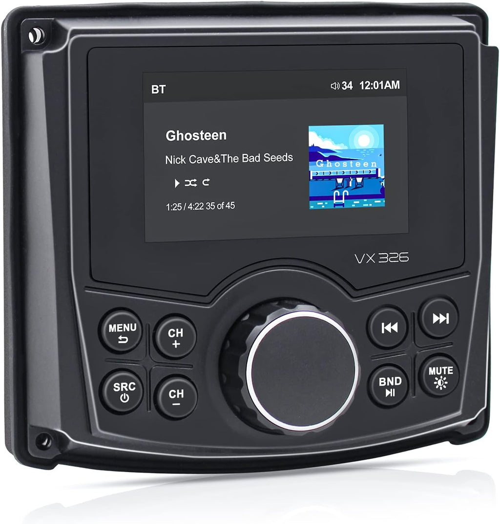 Marine Stereo Bluetooth Waterproof Digital Display Radio Media Receiver with AM/FM USB MP3 P2532
