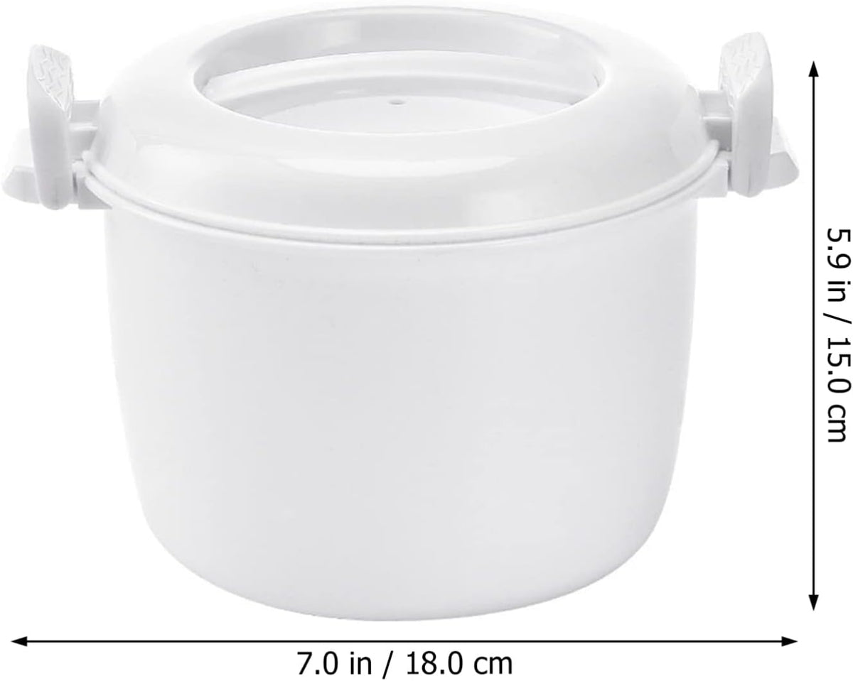 2pcs Round Microwave Rice Cooker Rice Steamer J754