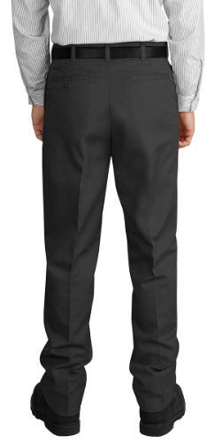Stain Resistant Flat Front Work Pants Y419097