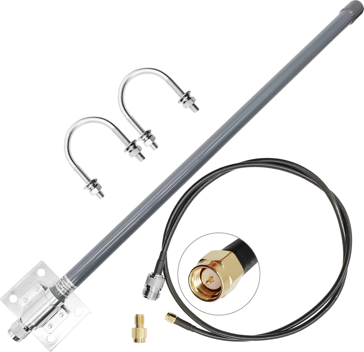 915MHz 6dBi LoRa Gateway Antenna with Extension Cable U540