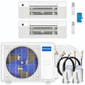 21,000 BTU 2 Zone Ceiling Cassette Ductless Air Conditioner and Heat Pump K9722