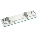 Brushed Nickel 18x22 Glass Shelf C2401