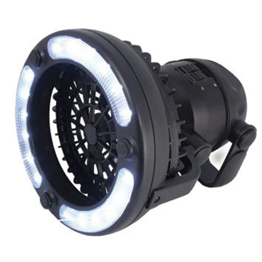 18 LED 2 in 1 Camping Light with Fan Portable Lantern Flashlight M871