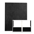 Black Embossed 2-Pocket Folders with Prongs, 25/Box J88447