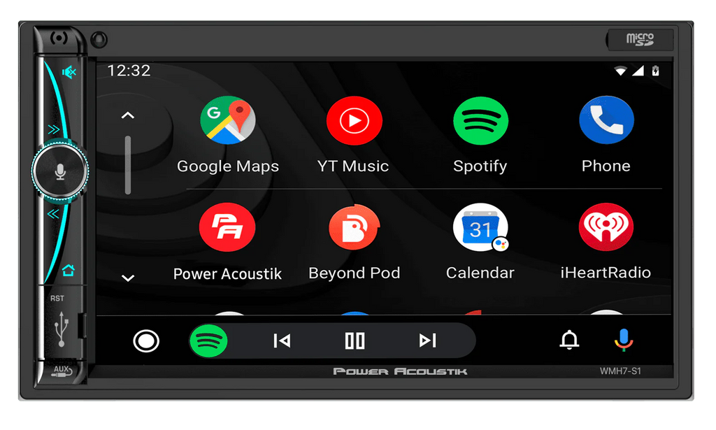 7 Mechless HD LCD Capacitive Touchscreen Bluetooth Car Stereo with 2 6.5 Speakers U314