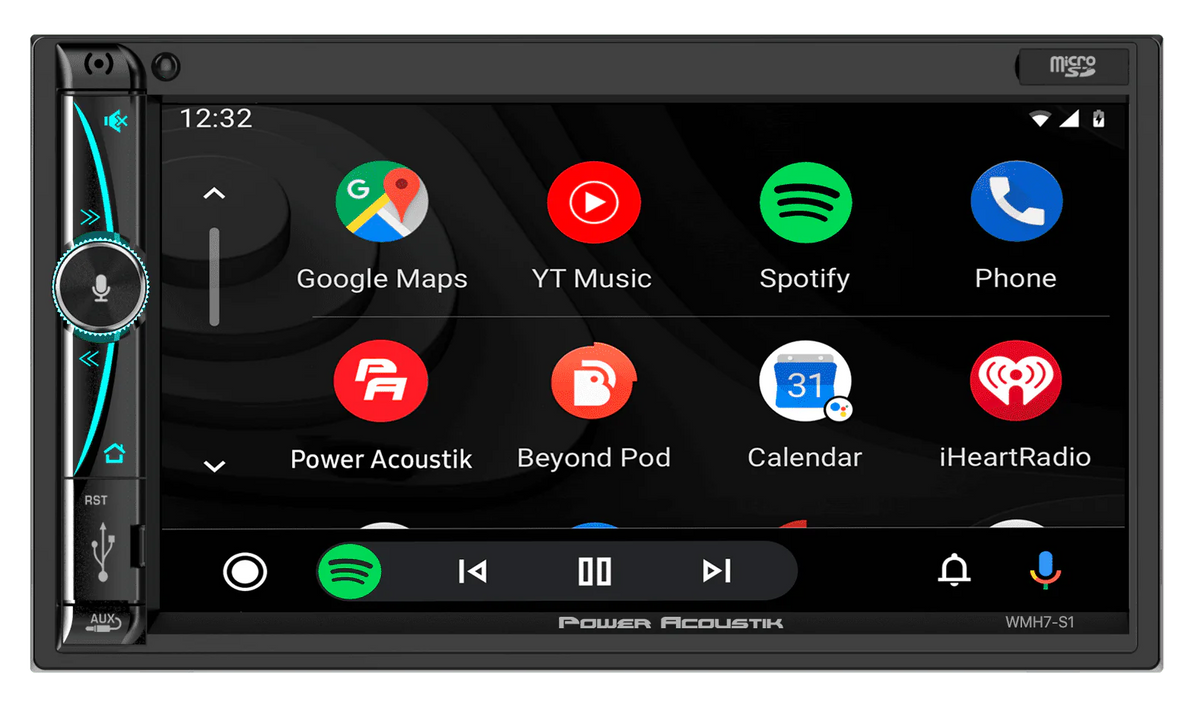 7 Mechless HD LCD Capacitive Touchscreen Bluetooth Car Stereo with 2 6.5 Speakers U314