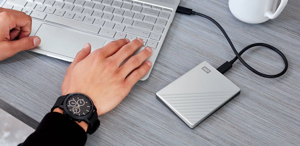 2TB Portable External Hard Drive Silver B73132