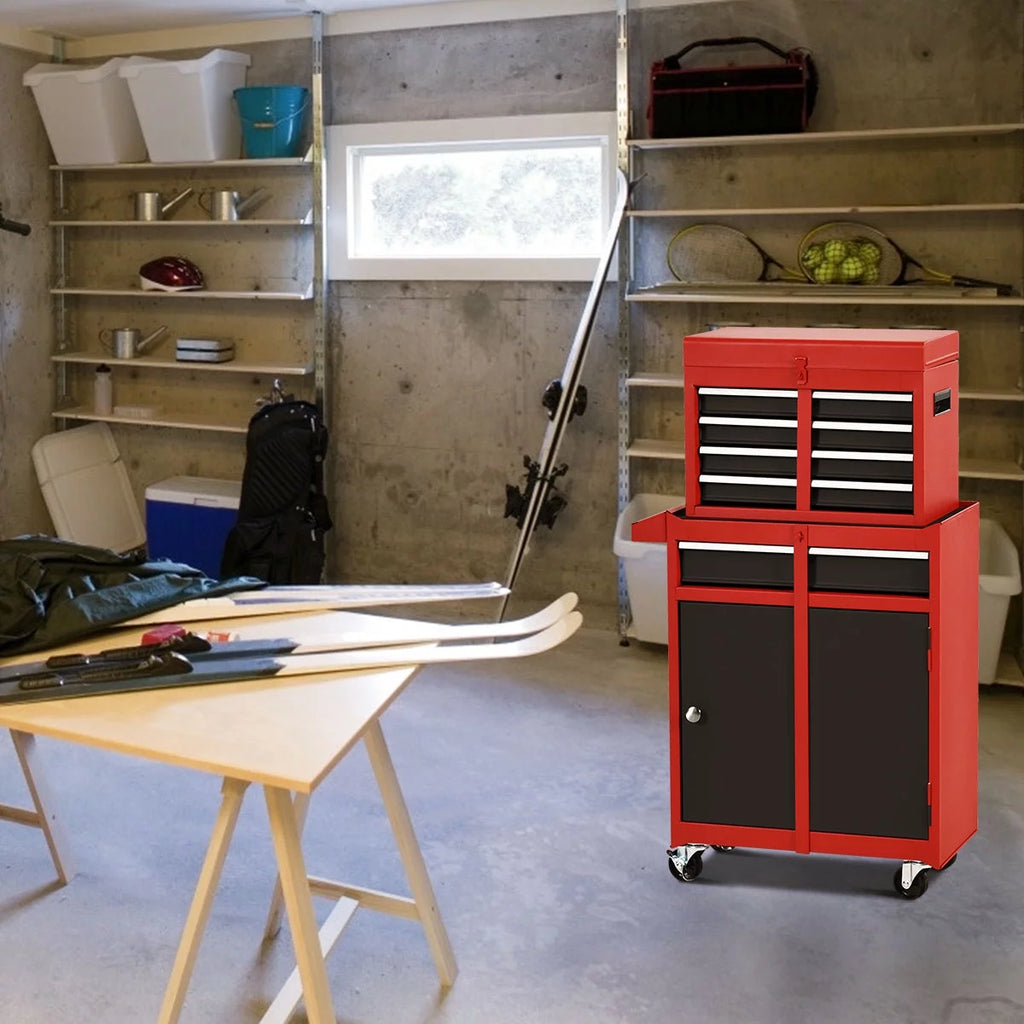 2 in 1 Tool Chest & Cabinet with 5 Sliding Drawers M530717