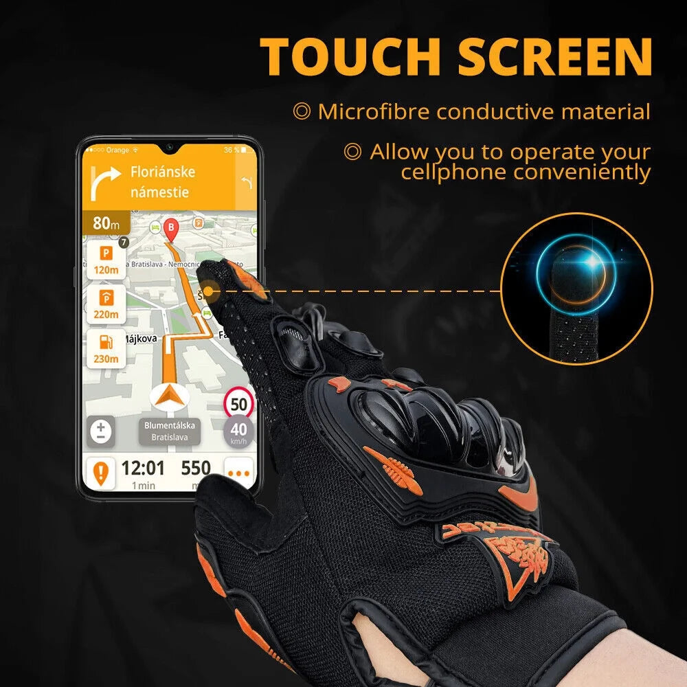 4 Color Motorcycle Racing Full Finger Touch Screen Gloves E856038