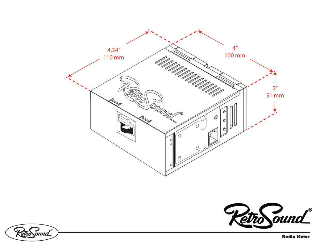 Compatible with 1969-75 Jaguar XJ Series Bluetooth AM/FM Radio O45598