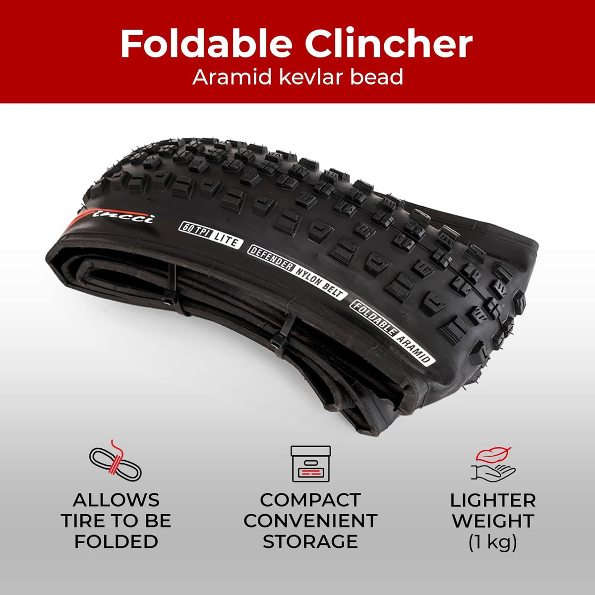 Pair 27.5 x 2.35 Inch 60 TPI Foldable All Mountain Enduro Tires with Nylon Protection S8026