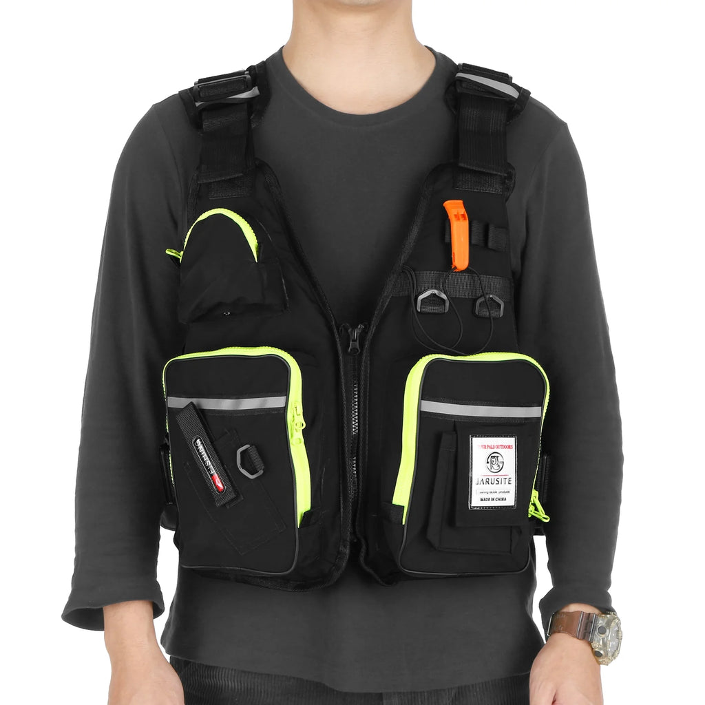 Fly Fishing Jacket Vest with Water Bottle Holder Q249607