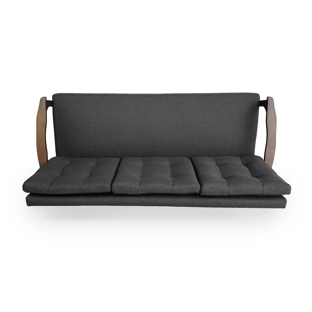Charcoal Gray Fabric 2 Piece Sofa and Loveseat W991011