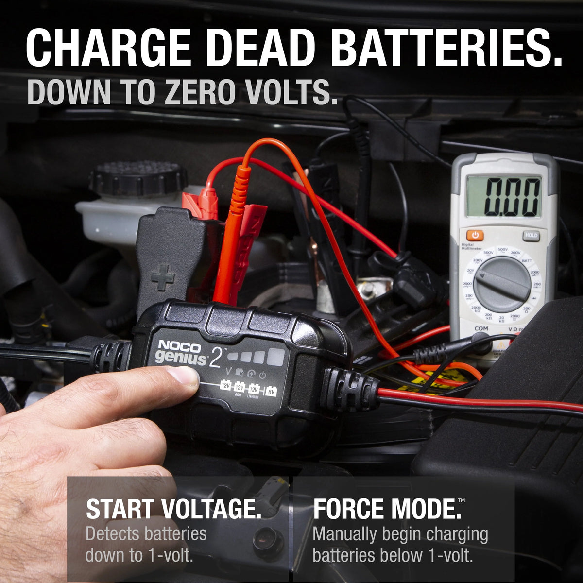 6V/12V 2A Smart Battery Charger and Maintainer B458