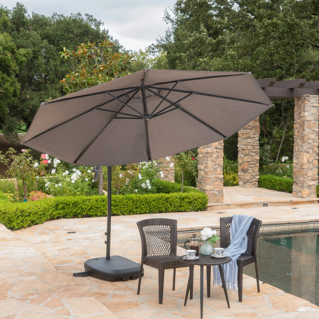 Canopy with Aluminum Pole and Dark Grey Plastic Base F66438