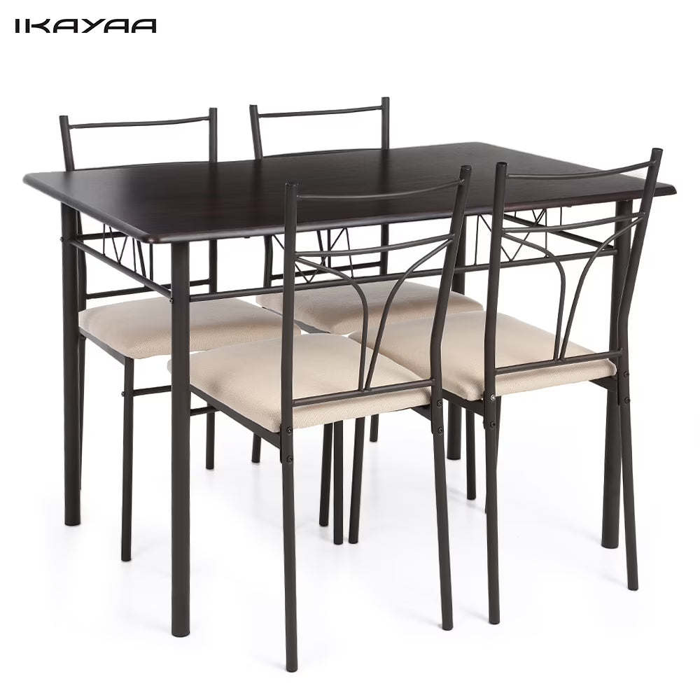 5 Pieces Dining Table and Chairs Set Q9265