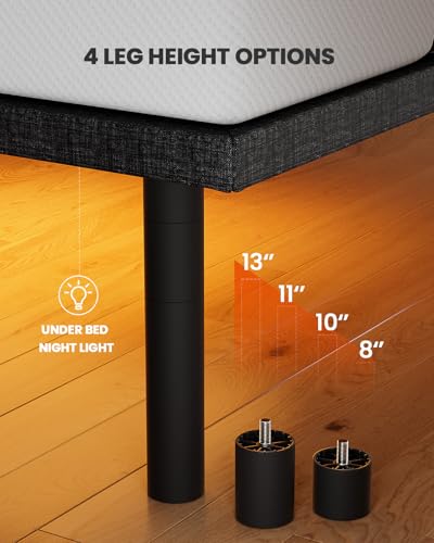 Queen Adjustable Bed Frame with Massage, Wireless Remote, USB Ports Y71201