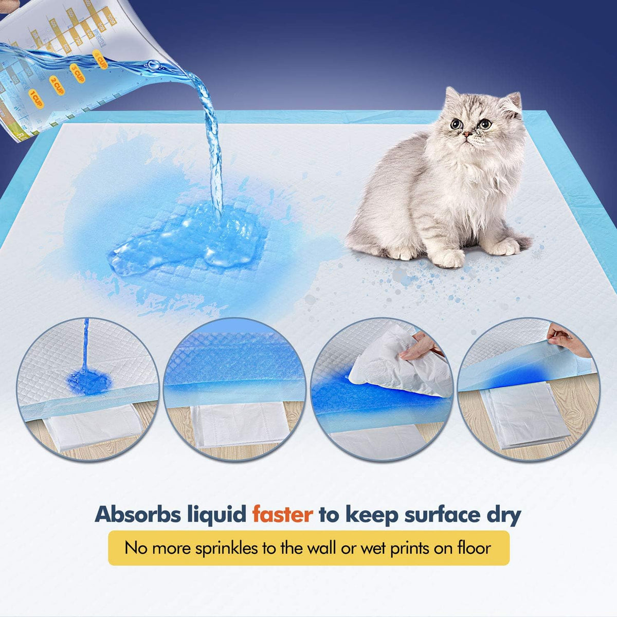 XL 28x34 Disposable Polymer Pet Training Pee Pads Pack of 2 B717