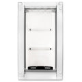 White Wall Mount Pet Door Medium Single Flap R415