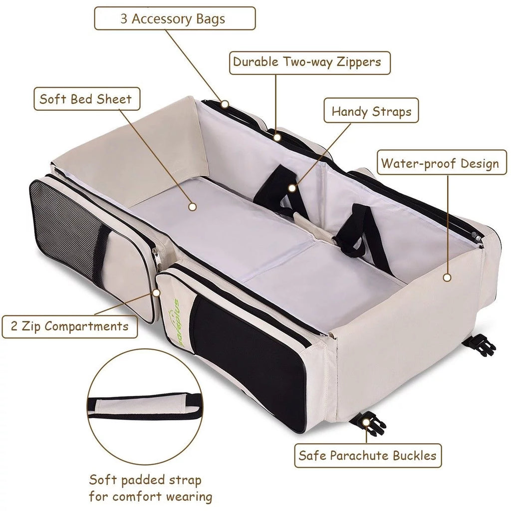 3-in-1 Portable Baby Backpack with Changing Pad X557
