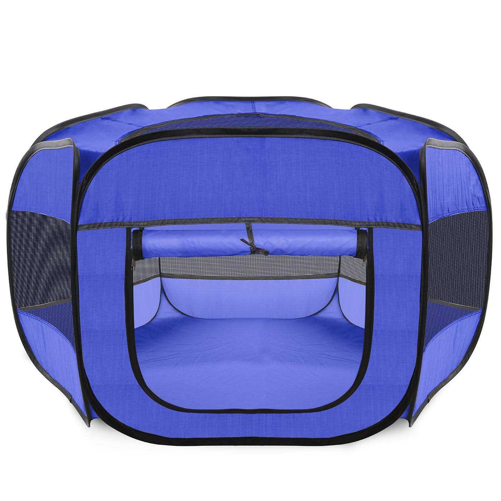 Portable Pet Playpen Dark Blue C5190