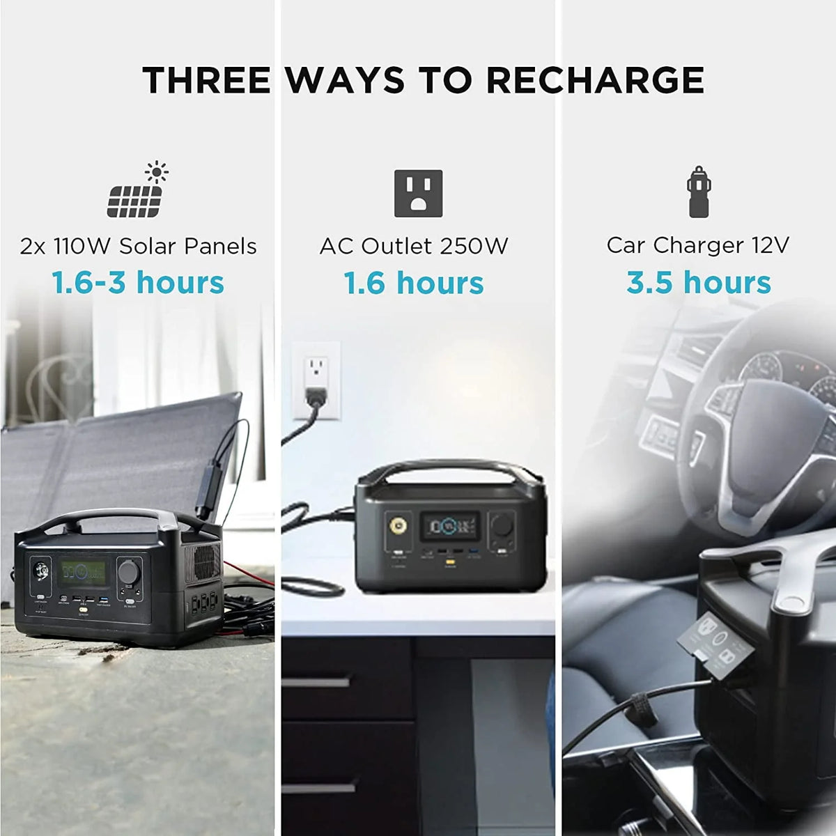 Portable Power Station 288Wh 600W AC Output E26567