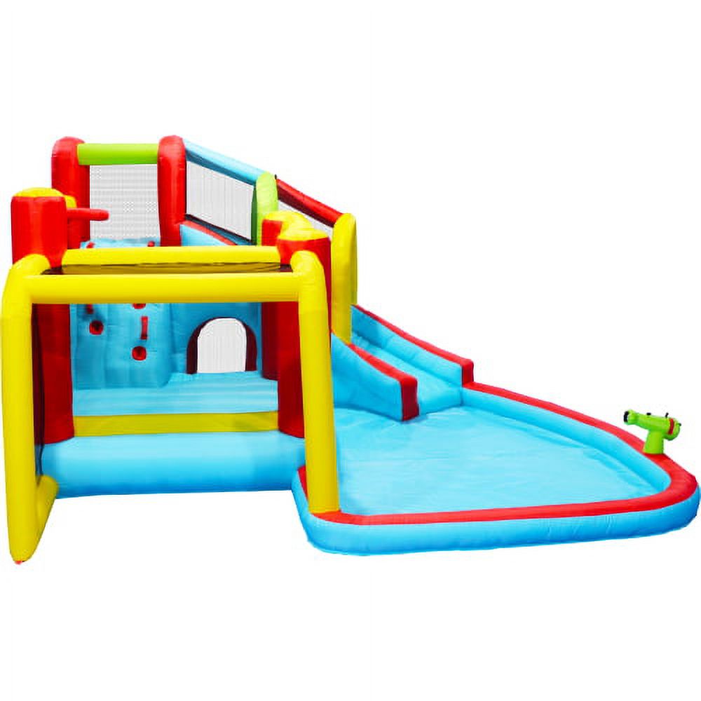 7 in 1 Inflatable Water Park Bouncer with Splash Pool I488